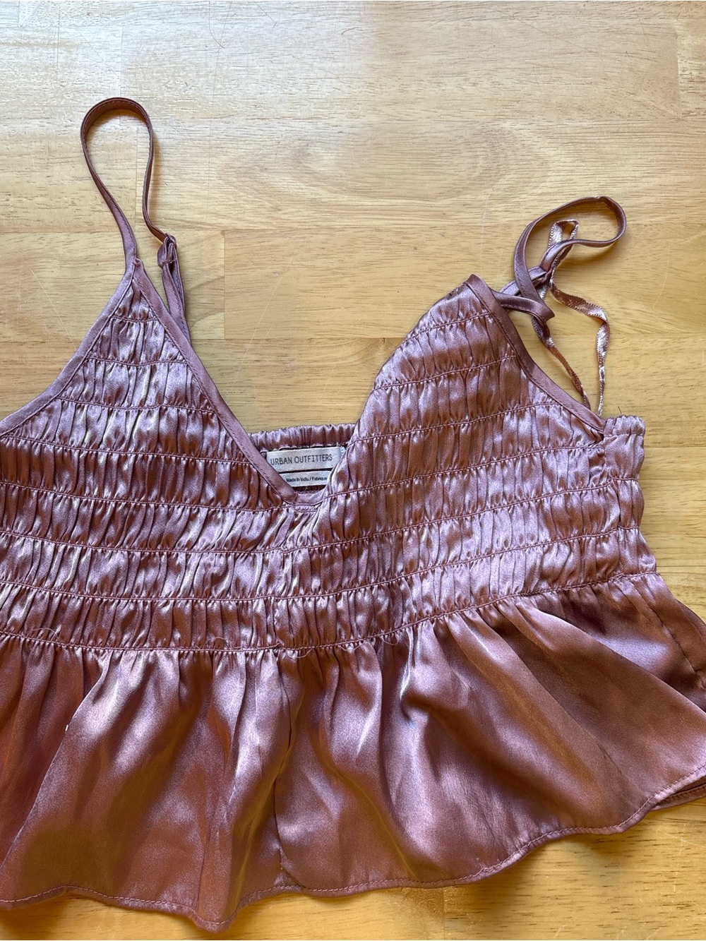Women’s silky crop top